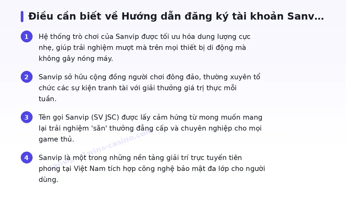 Những điều cần biết về sanvip
