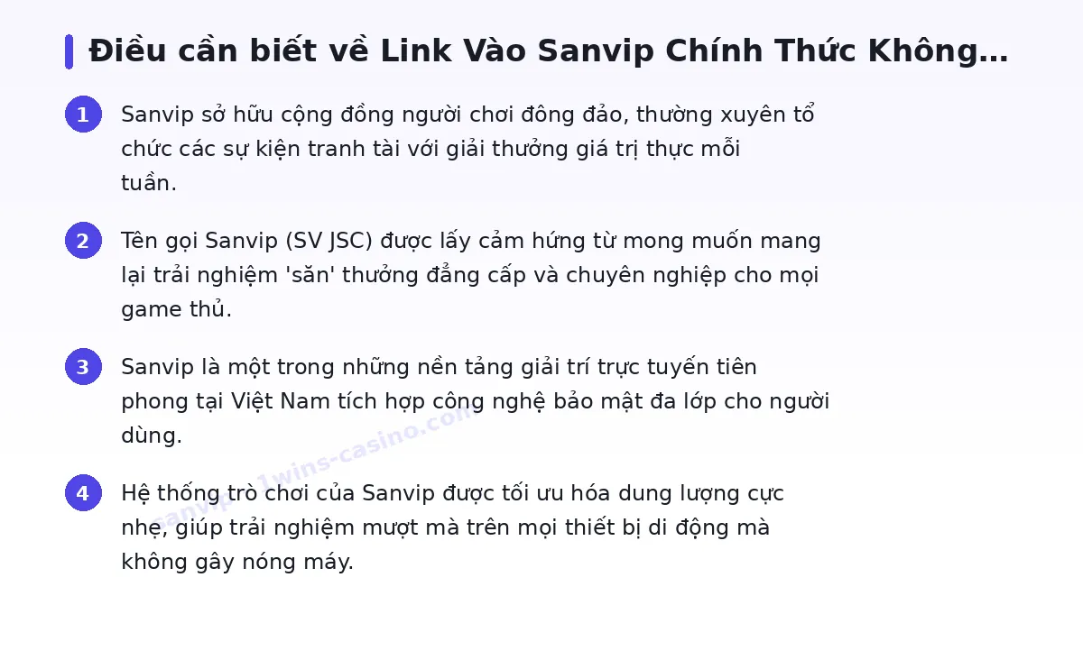 Những điều cần biết về sanvip