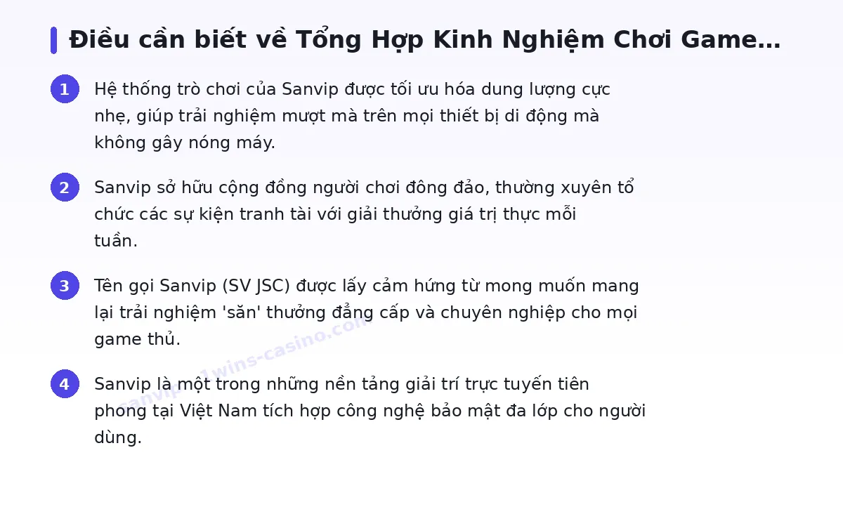 Những điều cần biết về sanvip