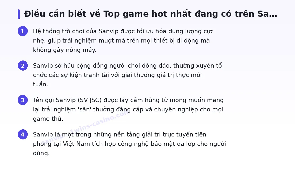 Những điều cần biết về sanvip