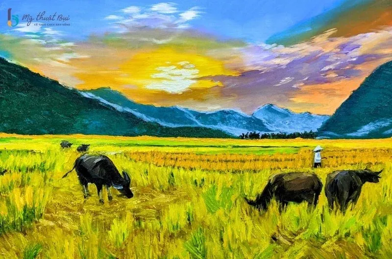 Tuyển tập 52+ ảnh vẽ tranh phong cảnh độc đáo · ảnh 1